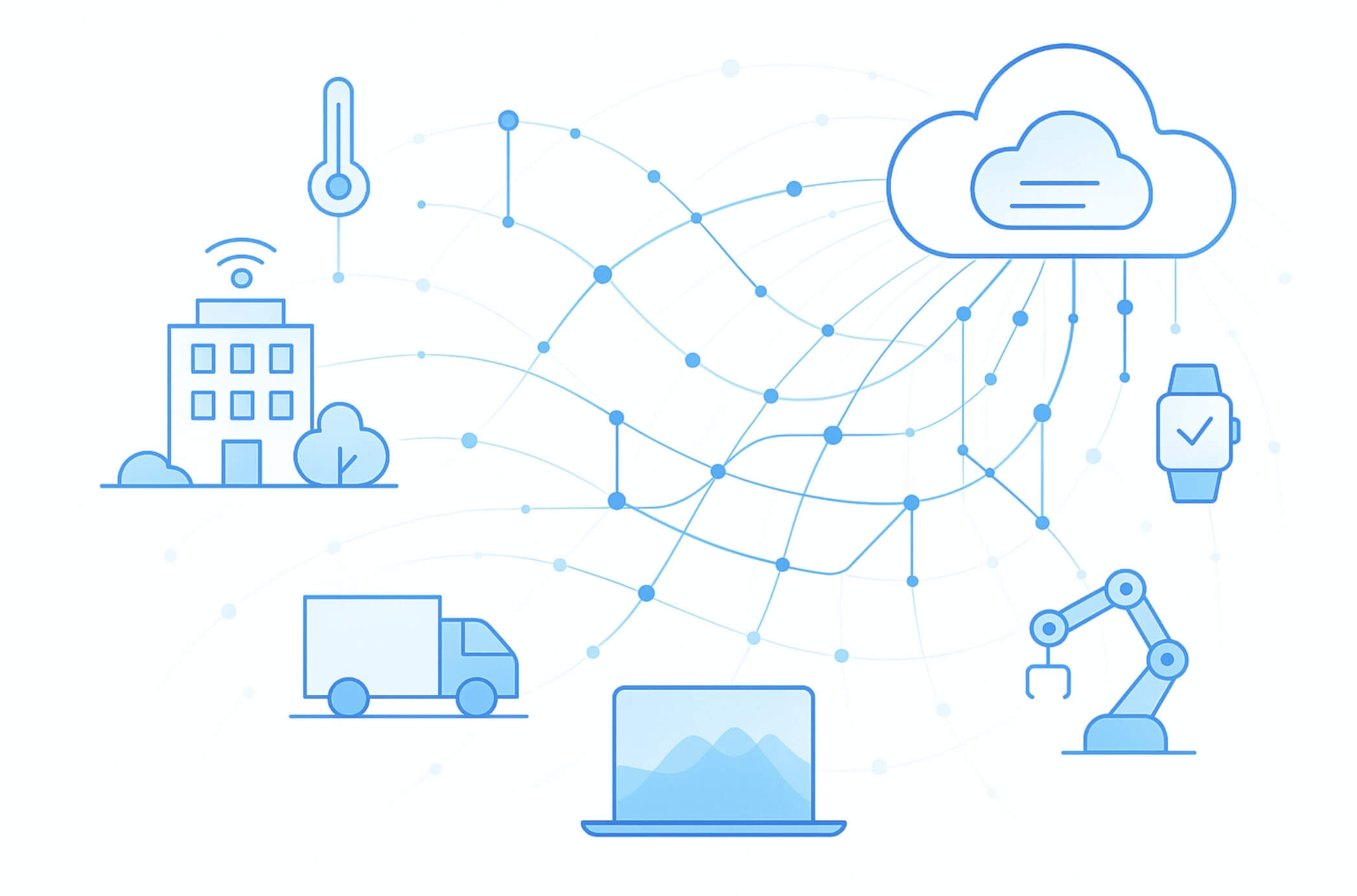IoT automatisering bedrijven met sensoren en dashboards